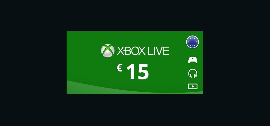 Xbox Live: 15 EUR Prepaid Card - Europe