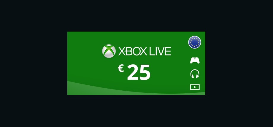 Xbox Live: 25 EUR Prepaid Card - Europe