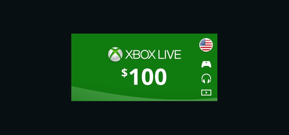 Xbox Live: 100 USD Prepaid Card - United States